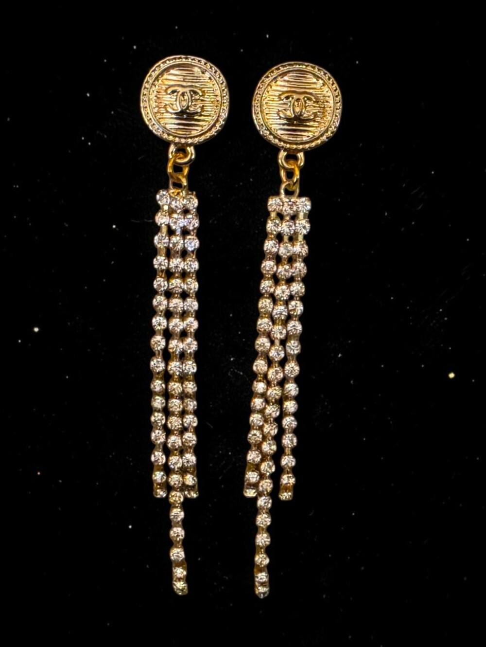 Delicate Gold Fringe Earrings